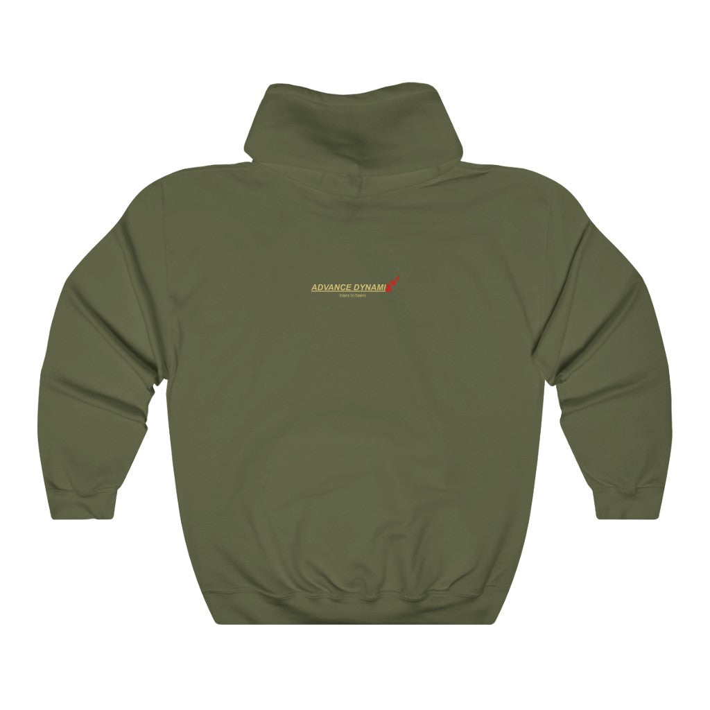 Teslanaire - To The Moon, Indeed! ~ Super-comfortable, Unisex heavy-blend hoodie infused with Advance Dynamix Add-A-Tude