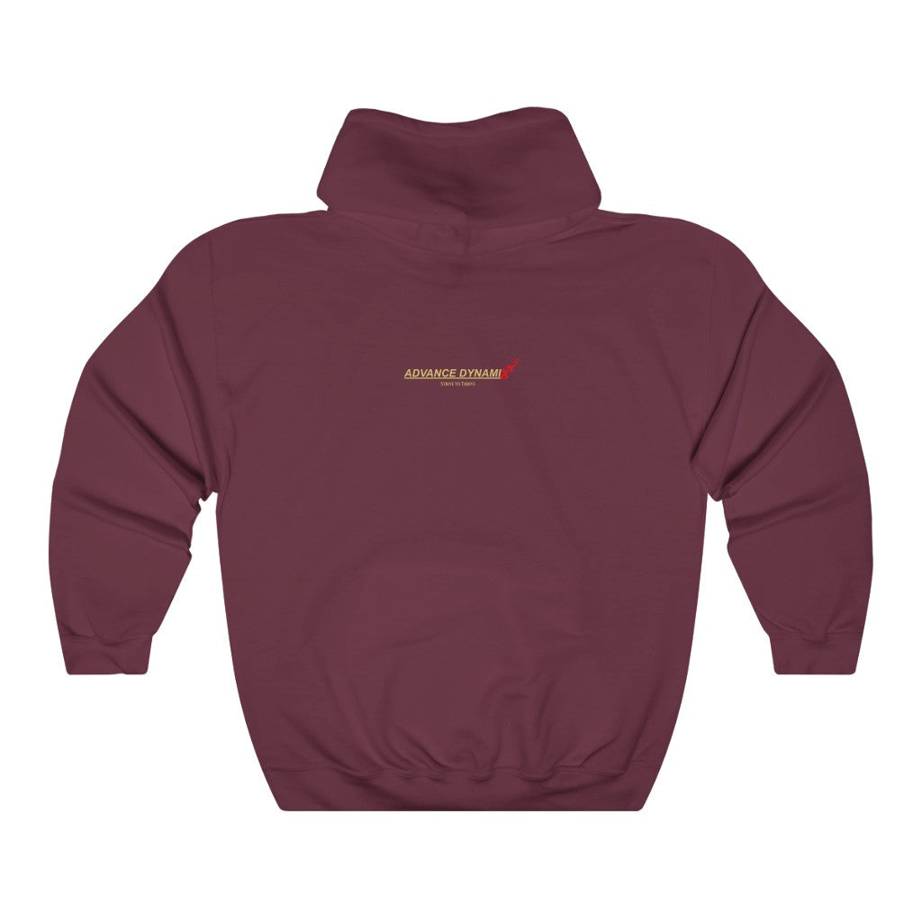 DRIVEN AF ~ Super-comfortable, Unisex heavy-blend hoodie infused with Advance Dynamix Add-A-Tude