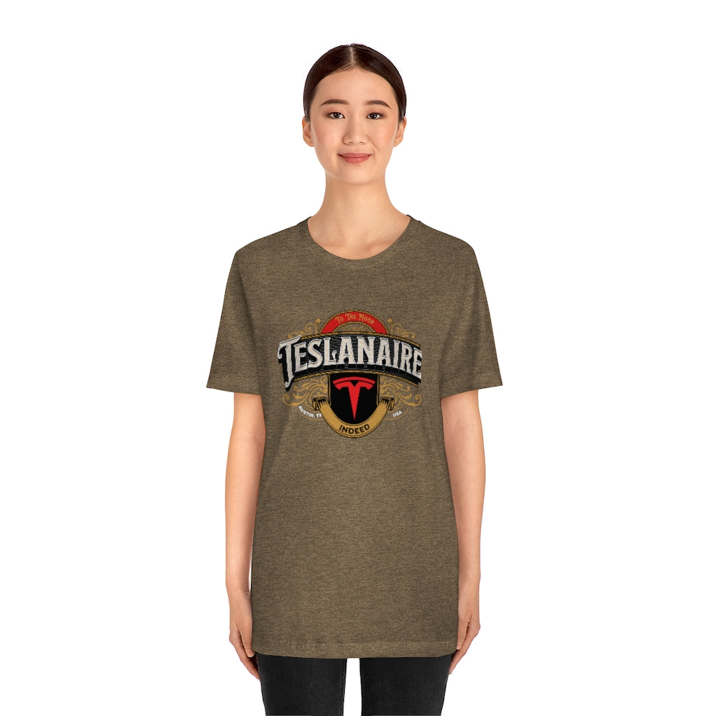 Teslanaire ~ Super-comfortable, Unisex Short Sleeve T shirt With Add-A-Tude