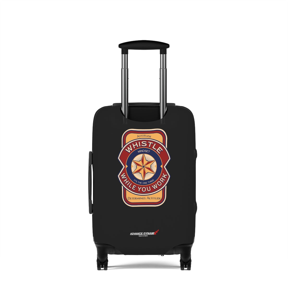 Whistle While You Work - Attitude Determines Altitude - Luggage Covers Infused with Advance Dynamix Add-A-Tude - Tell the world!