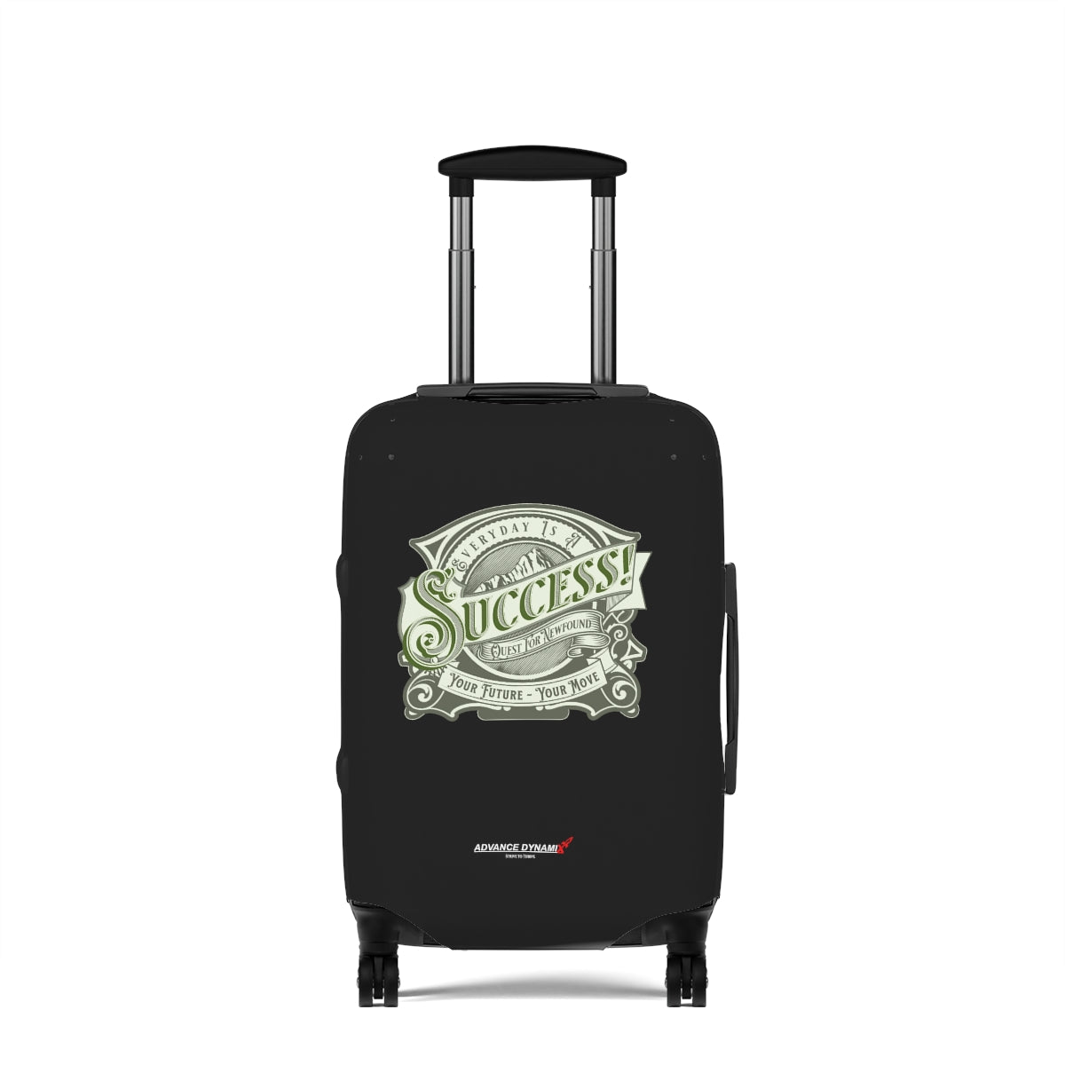 Every day is a quest for newfound success - Your future, your move - Luggage Covers Infused with Advance Dynamix Add-A-Tude - Tell the world!