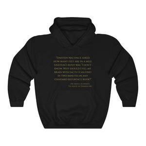 Open image in slideshow, &quot;Einstein was once asked...&quot; ~Dr. David J. Schwartz, The Magic of Thinking BIG ~ Super-comfortable, Unisex heavy-blend hoodie infused with Advance Dynamix Add-A-Tude
