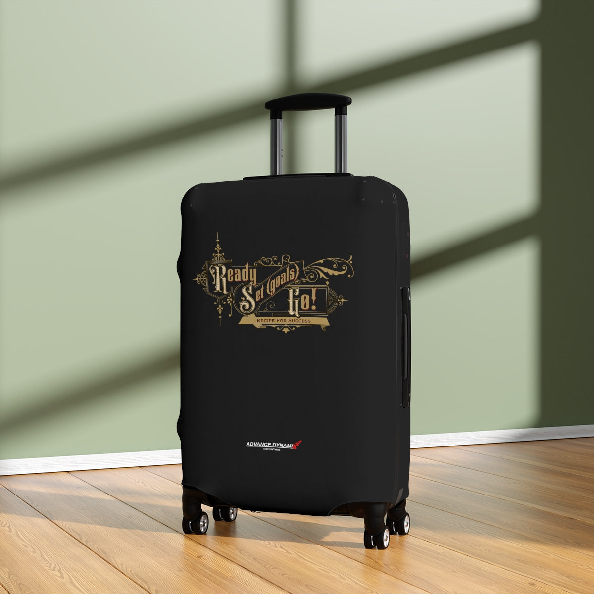Ready, Set (goals), GO! - Luggage Covers Infused with Advance Dynamix Add-A-Tude - Tell the world!