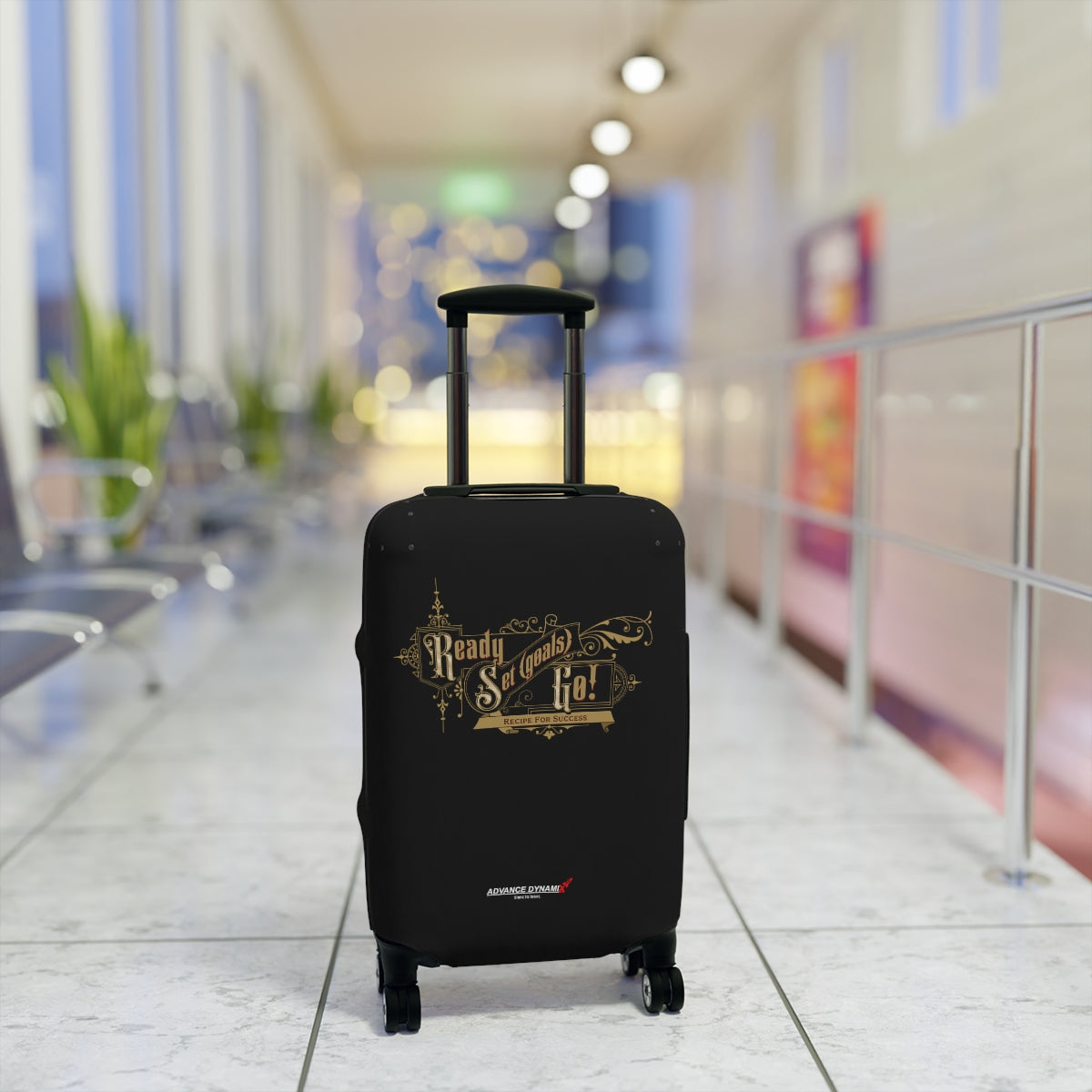 Ready, Set (goals), GO! - Luggage Covers Infused with Advance Dynamix Add-A-Tude - Tell the world!
