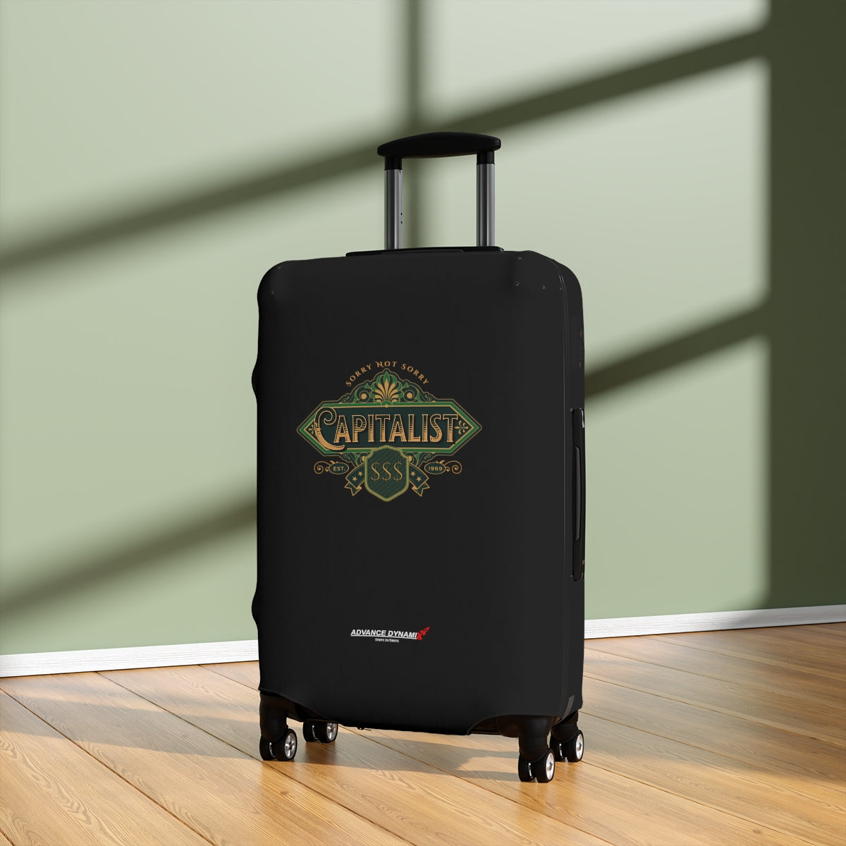 Capitalist - Sorry not sorry - Luggage Covers Infused with Advance Dynamix Add-A-Tude - Tell the world!