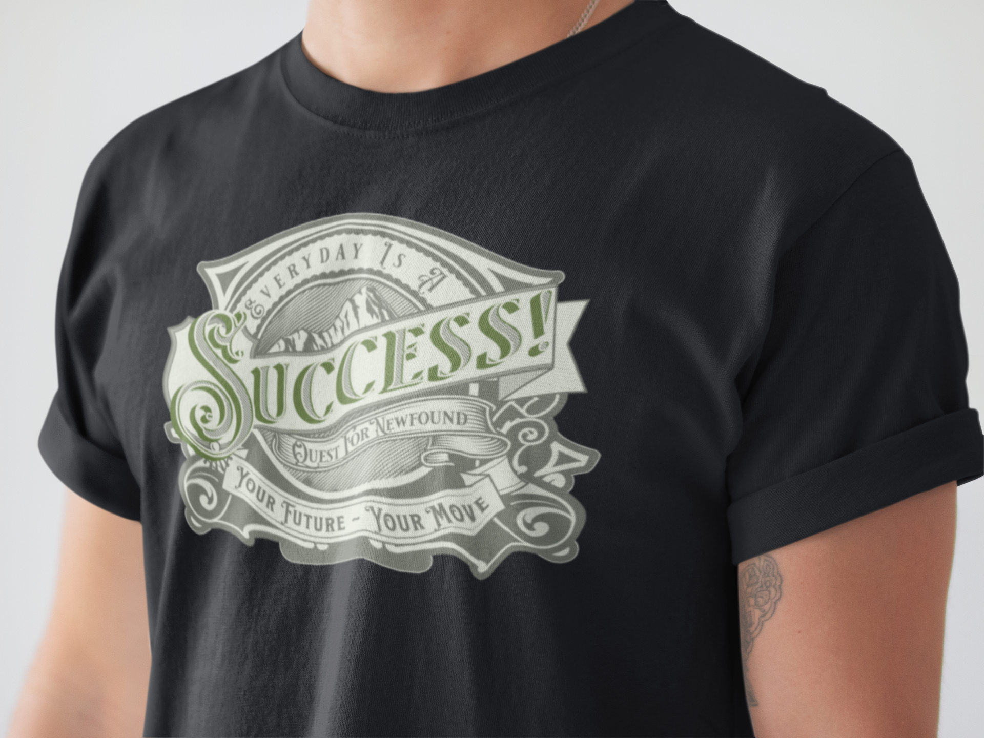 Everyday Is A Quest For Newfound Success! ~ Super-comfortable, Unisex Short Sleeve T shirt With Add-A-Tude