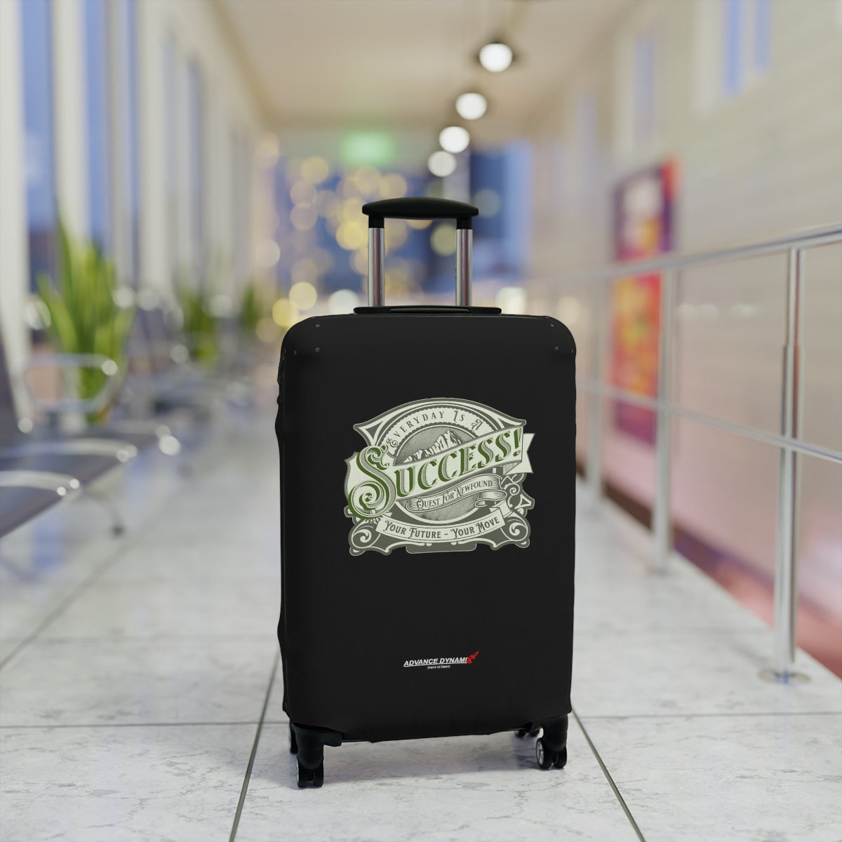 Every day is a quest for newfound success - Your future, your move - Luggage Covers Infused with Advance Dynamix Add-A-Tude - Tell the world!