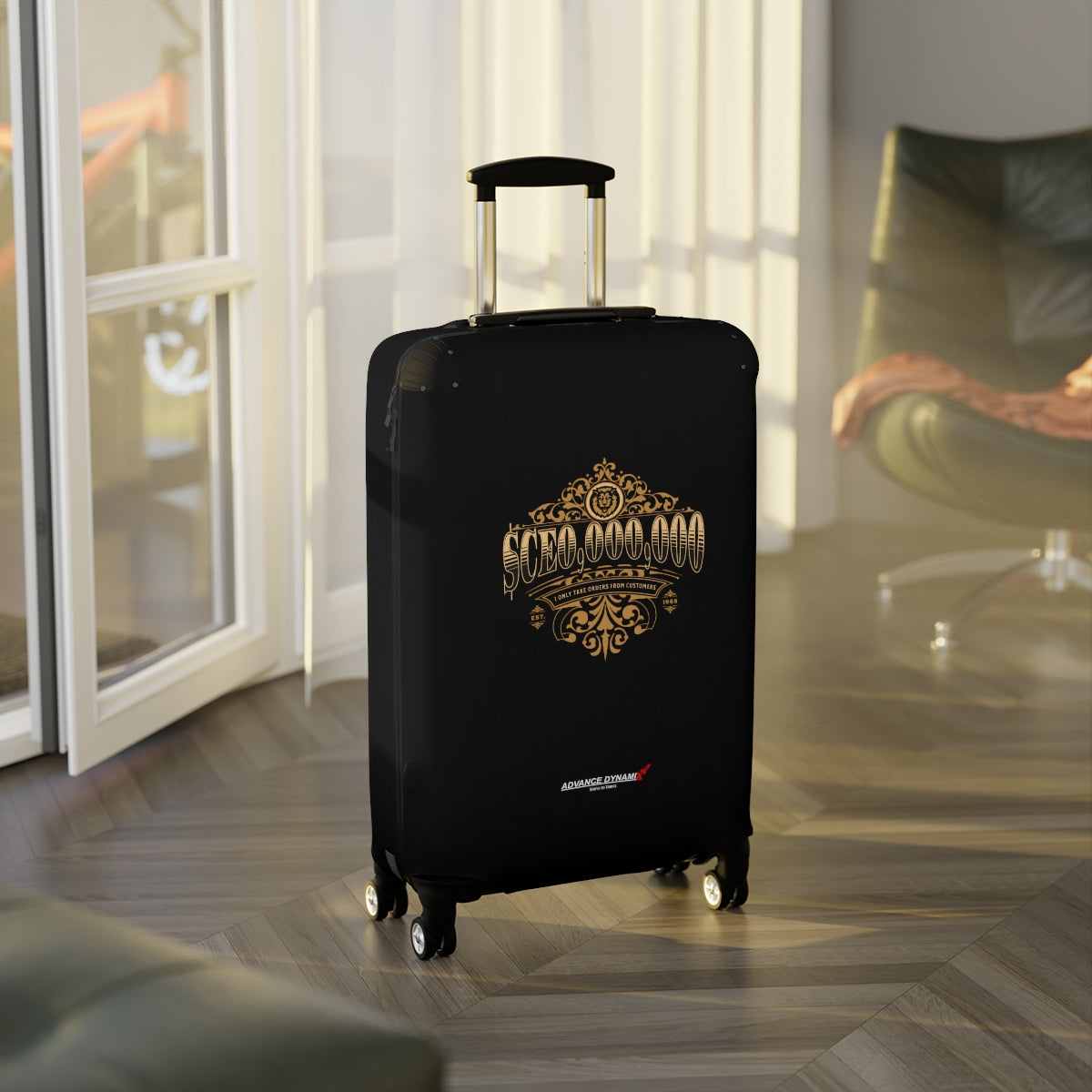 $CEO,000,000 - I only take orders from customers - Luggage Covers Infused with Advance Dynamix Add-A-Tude - Tell the world!