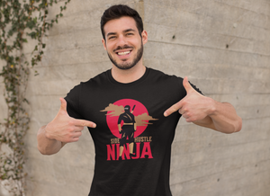 Open image in slideshow, Side-Hustle Ninja ~ Super-comfortable, Unisex Short Sleeve T shirt With Add-A-Tude
