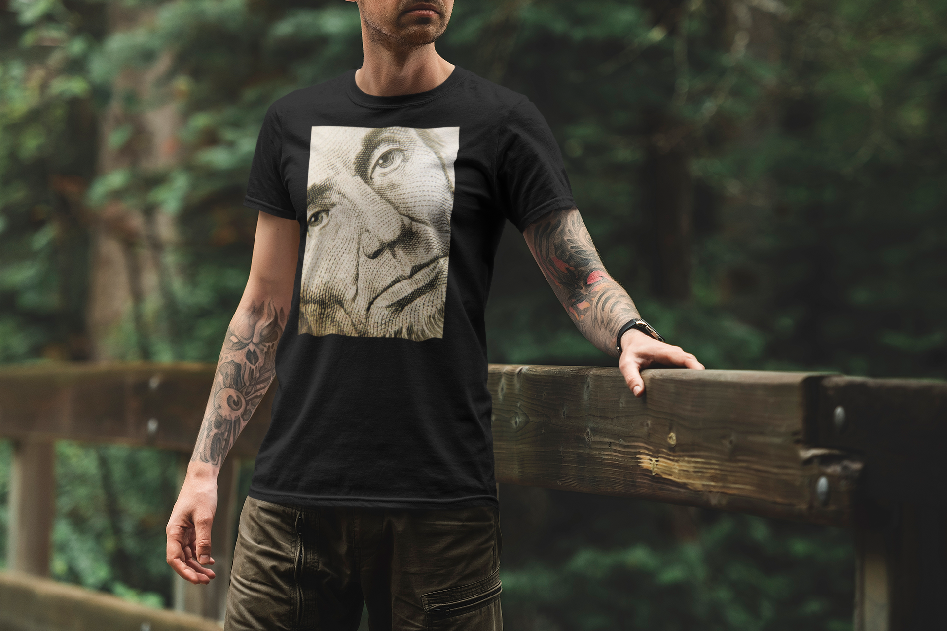 Old Abe ~ Super-comfortable, Unisex Short Sleeve T shirt With Add-A-Tude