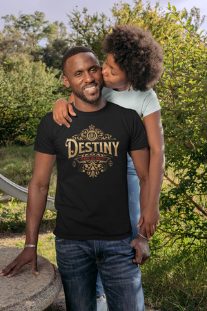 Open image in slideshow, Destiny Is What You Make It ~ Super-comfortable, Unisex Short Sleeve T shirt With Add-A-Tude
