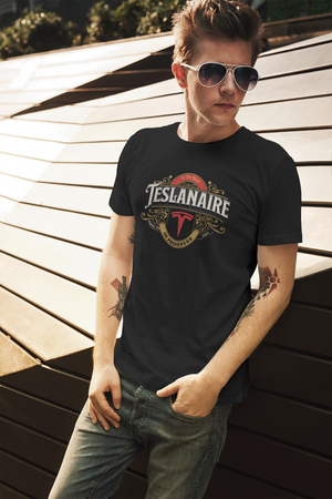 Open image in slideshow, Teslanaire - In Progress ~ Super-comfortable, Unisex Short Sleeve T shirt With Add-A-Tude

